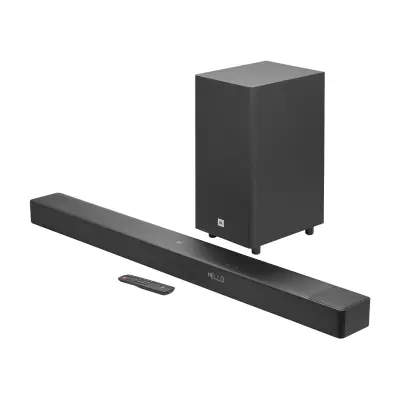 BARRA DE SONIDO JBL CON SUBWOOFER INALAMBRICO DOLBY ATMOS SB595BLKC